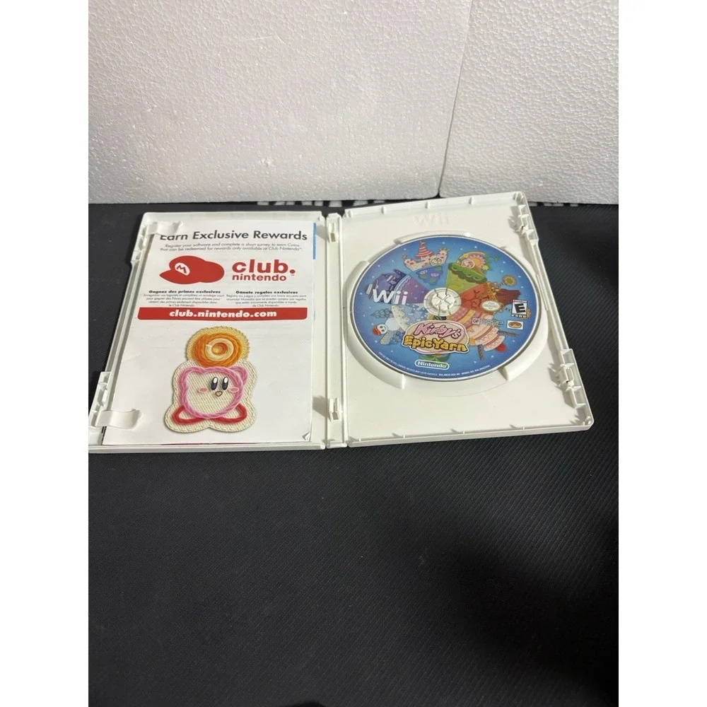 Kirby's Epic Yarn (Nintendo Wii, 2010) Complete CIB